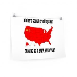 United States of China – Premium Matte horizontal posters (black text)