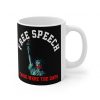 Free Speech Those Were The Days Mug with statue of liberty's mouth gagged