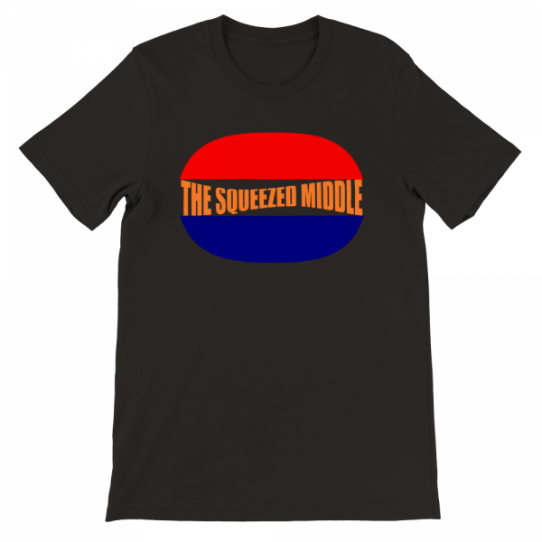 the squeezed middle unisex tee