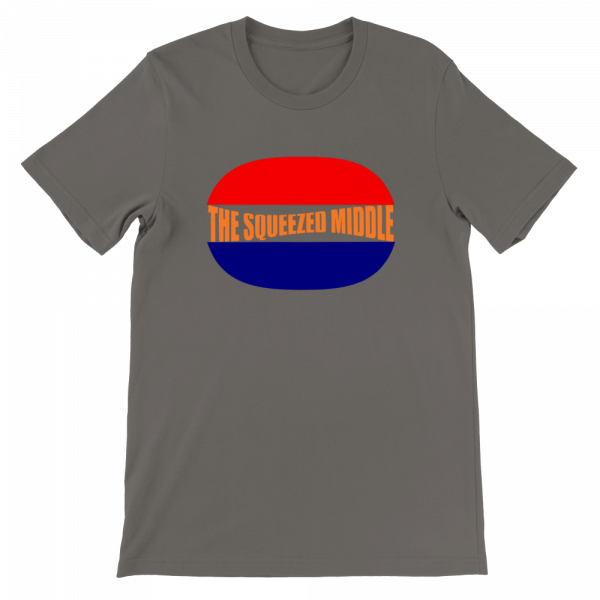 the squeezed middle unisex tee